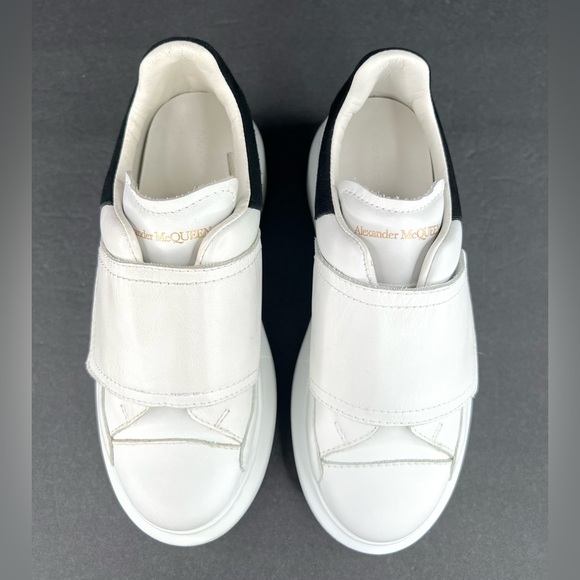 Alexander Mcqueen Molly Oversize Little Kids Leather Sneakers EU 30 - US 12 - Picture 5 of 11